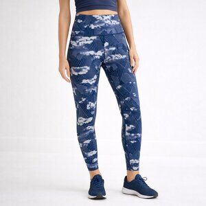 Oiselle Roll With It Bird Hug Tights – Cirrus Print (NWT) – Size 4